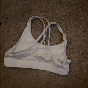 Target White and Gray Strappy Sports Bra